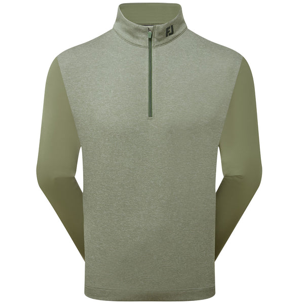 FootJoy Tonal Heather Chill-Out Pullover - Olive