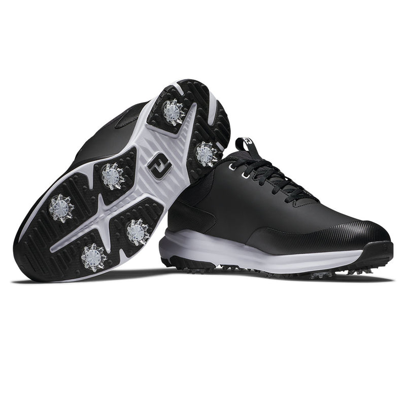 FootJoy Tour Rival Spiked Shoes - Black/White