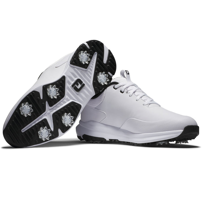 FootJoy Tour Rival Spiked Shoes - White/Black