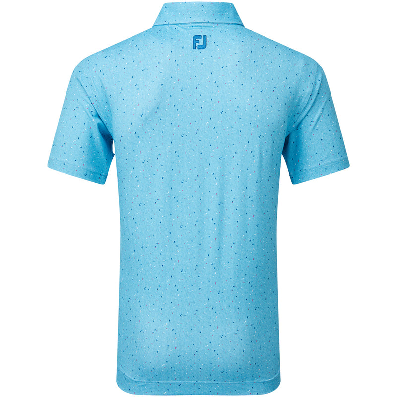 FootJoy Tweed Texture Pique Polo Shirt - Blue Sky