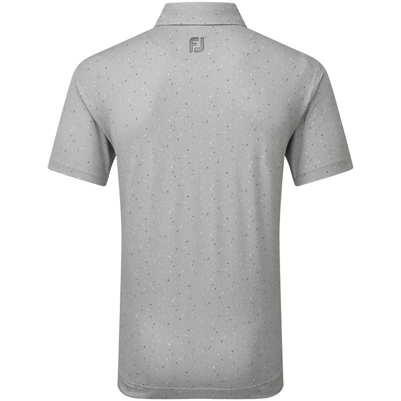 FootJoy Tweed Texture Pique Polo Shirt - Grey Cliff