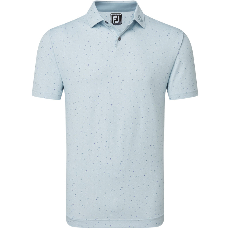 FootJoy Tweed Texture Pique Polo Shirt - Mist