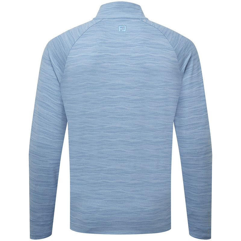 FootJoy Wave Jacquard Chill-Out Pullover - Blue Jay