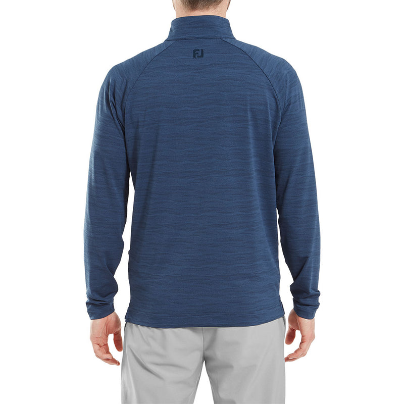 FootJoy Wave Jacquard Chill-Out Pullover - Navy