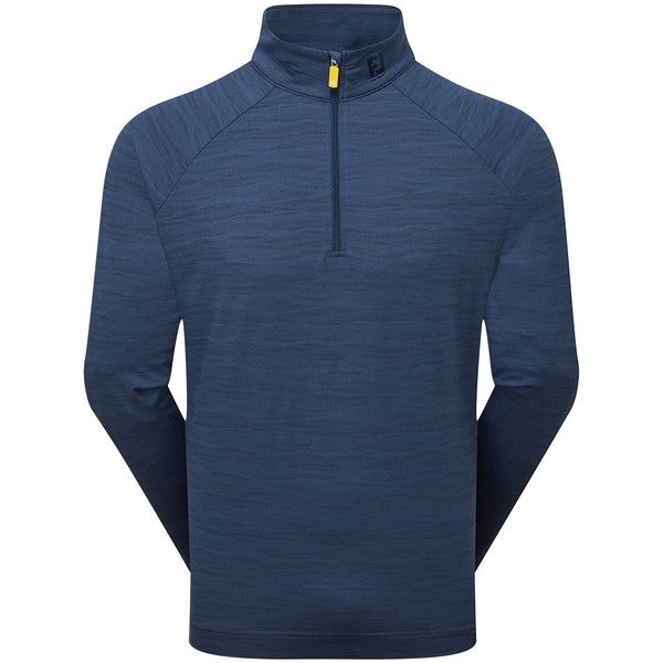 FootJoy Wave Jacquard Chill-Out Pullover - Navy