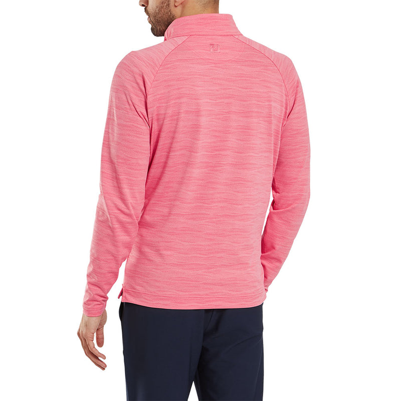 FootJoy Wave Jacquard Chill-Out Pullover - Pink Lemonade