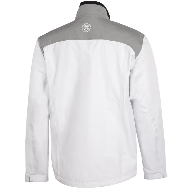 Galvin Green Anton Waterproof DRYVR Jacket - White/Sharkskin