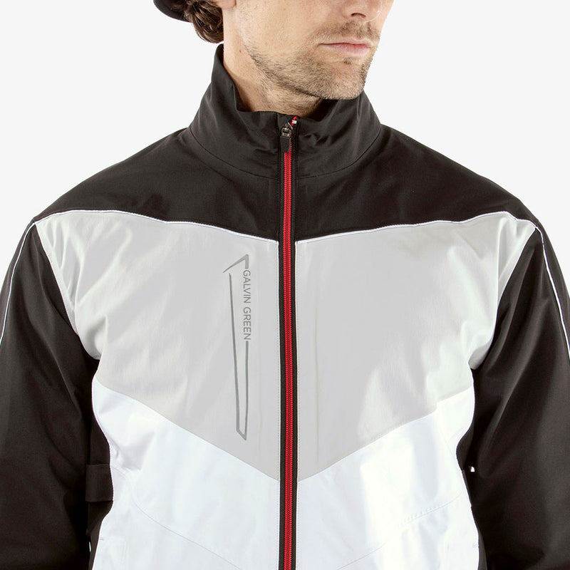 Galvin Green Armstrong Gore-Tex Paclite Waterproof Jacket - Black/White/Red