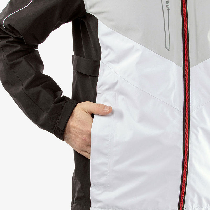 Galvin Green Armstrong/Andy Waterproof Suit - Black/White/Red - Black