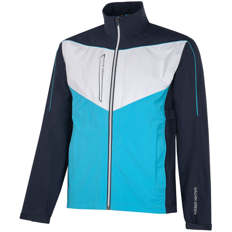 Galvin Green Armstrong Gore-Tex Paclite Waterproof Jacket - Navy/Aqua/White