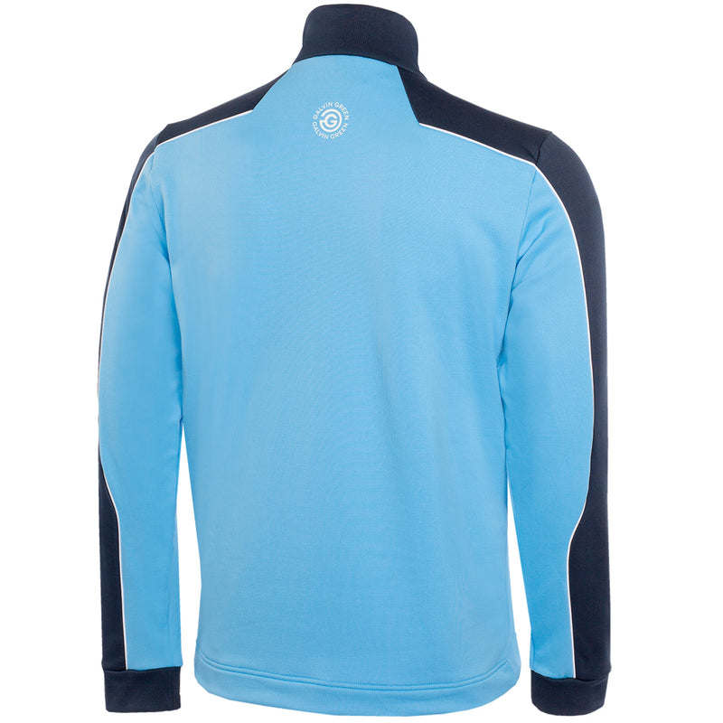 Galvin Green Dave 1/4 Zip Pullover - Alaskan Blue/Navy