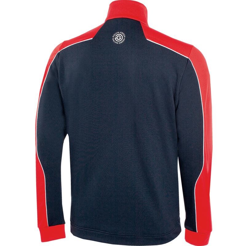 Galvin Green Dave 1/4 Zip Pullover - Navy/Red