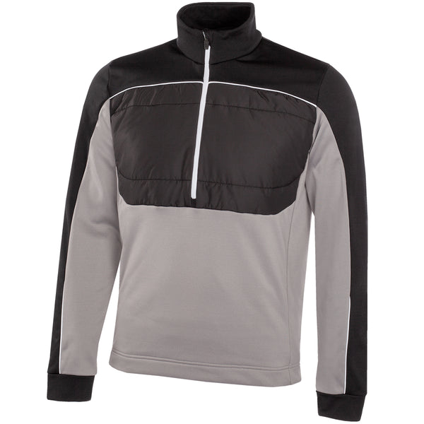 Galvin Green Douglas 1/4 Zip Pullover - Sharkskin/Black