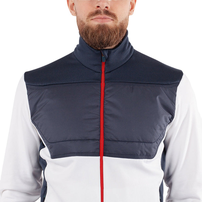 Galvin Green Dylan Full Zip Pullover - Navy/Red/White