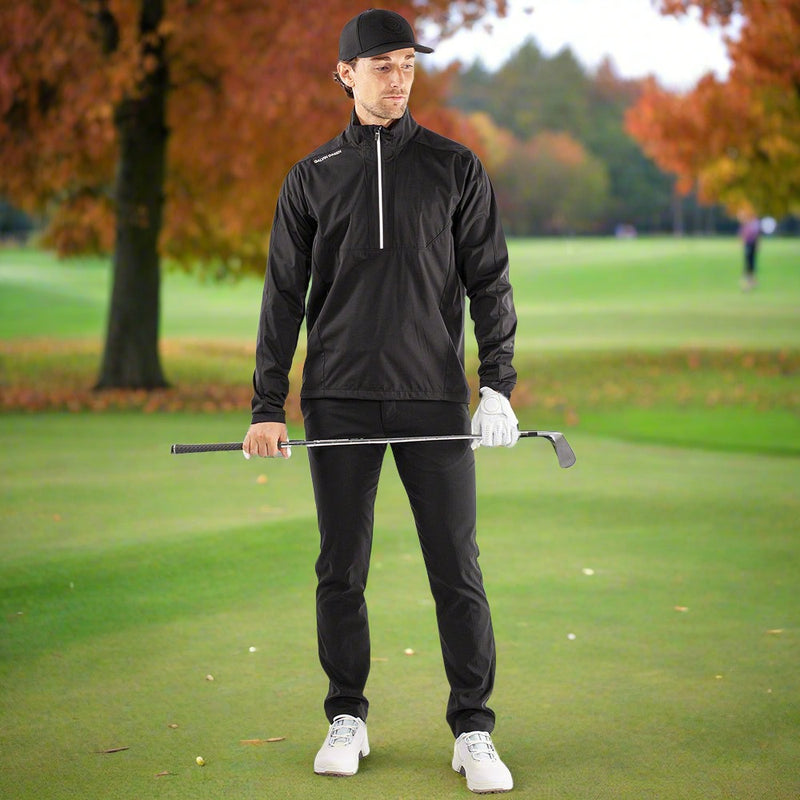 Galvin Green Lawrence Windstopper 1/4 Zip Pullover - Black/White