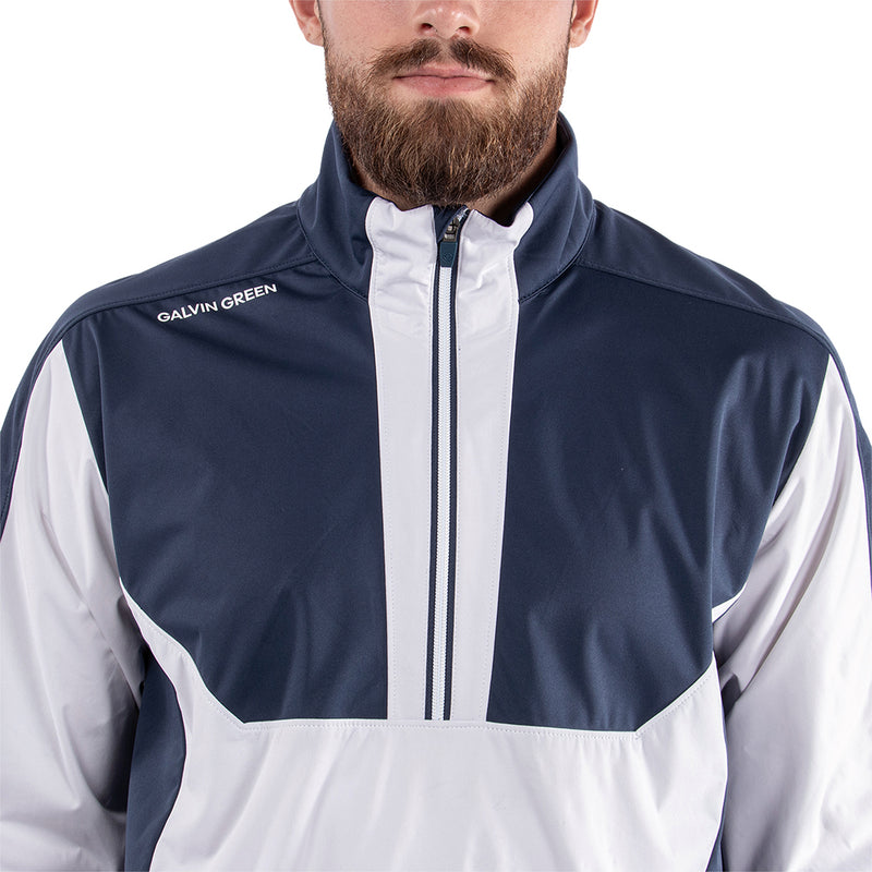 Galvin Green Lawrence Windstopper 1/4 Zip Pullover - White/Navy