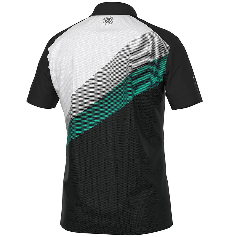 Galvin Green Macoy Polo Shirt - Black/Atlantis Green