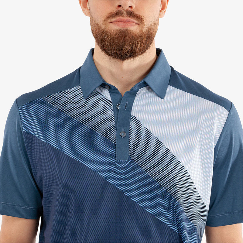 Galvin Green Macoy Polo Shirt - Navy/Alaskan Blue