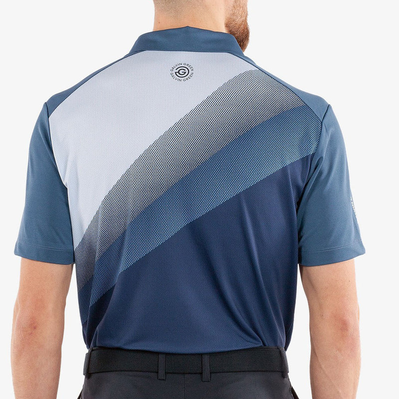 Galvin Green Macoy Polo Shirt - Navy/Alaskan Blue