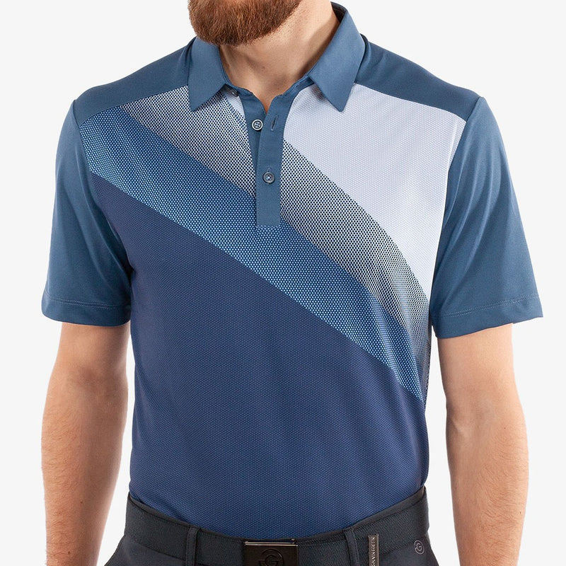 Galvin Green Macoy Polo Shirt - Navy/Alaskan Blue