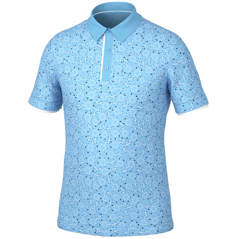 Galvin Green Mannix Polo Shirt - Alaskan Blue/Navy