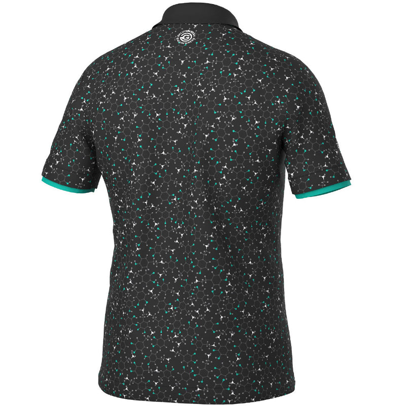 Galvin Green Mannix Polo Shirt - Black/Atlantis Green