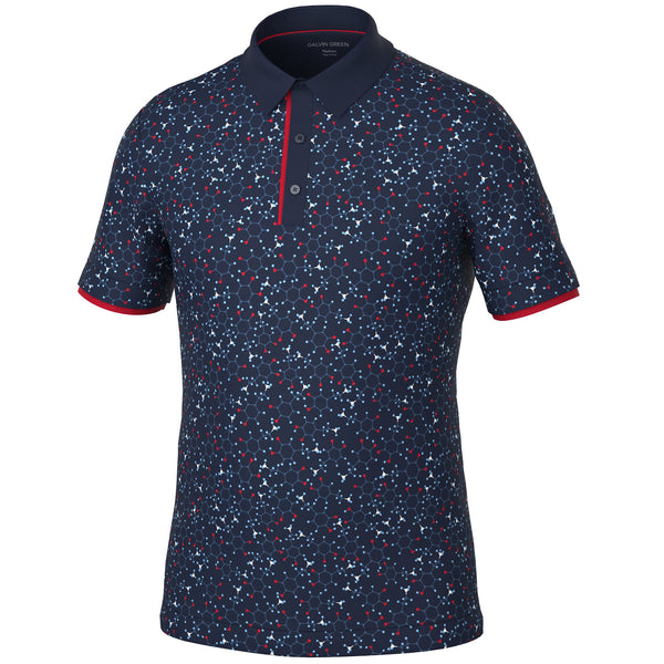 Galvin Green Mannix Polo Shirt - Navy/Red