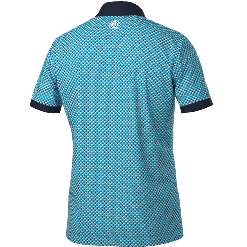 Galvin Green Mate Polo Shirt - Aqua/Navy