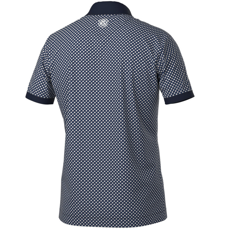 Galvin Green Mate Polo Shirt - Cool Grey/Navy