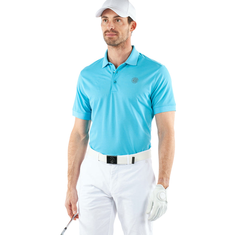 Galvin Green Maximilian Polo Shirt - Aqua