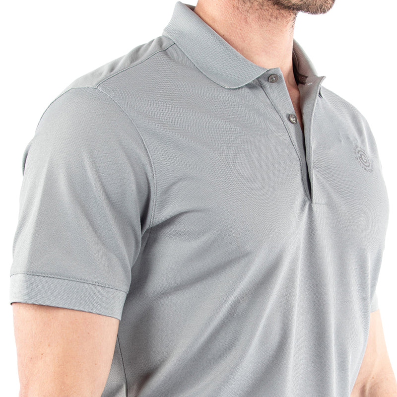 Galvin Green Maximilian Polo Shirt - Sharkskin