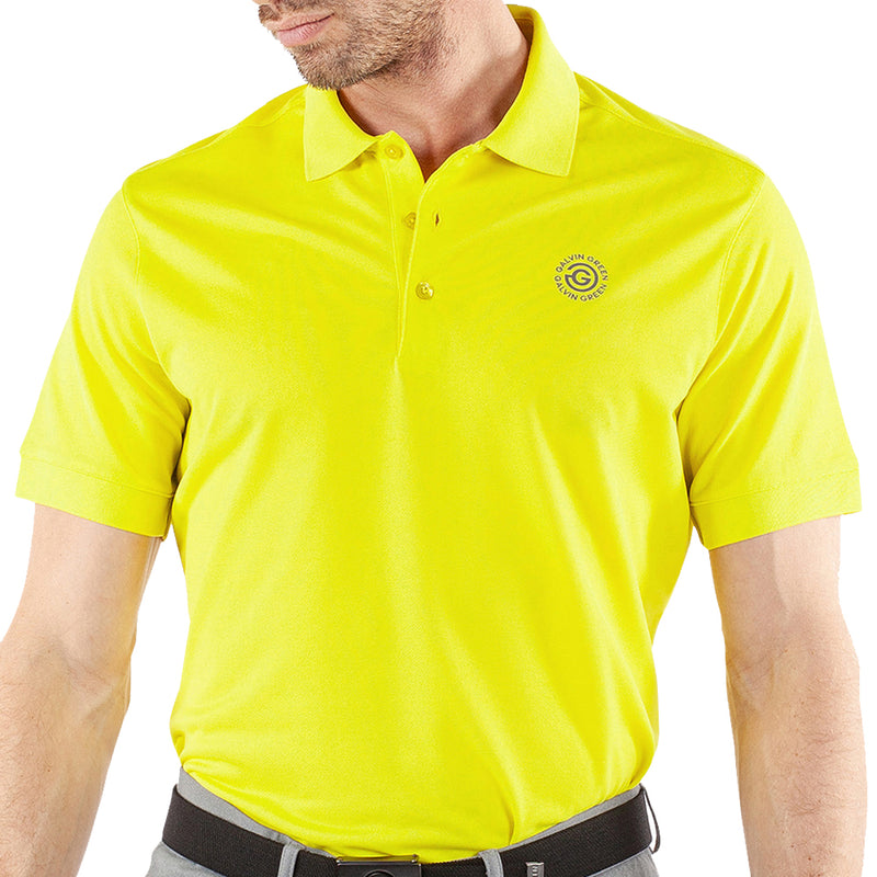 Galvin Green Maximilian Polo Shirt - Sunny Lime