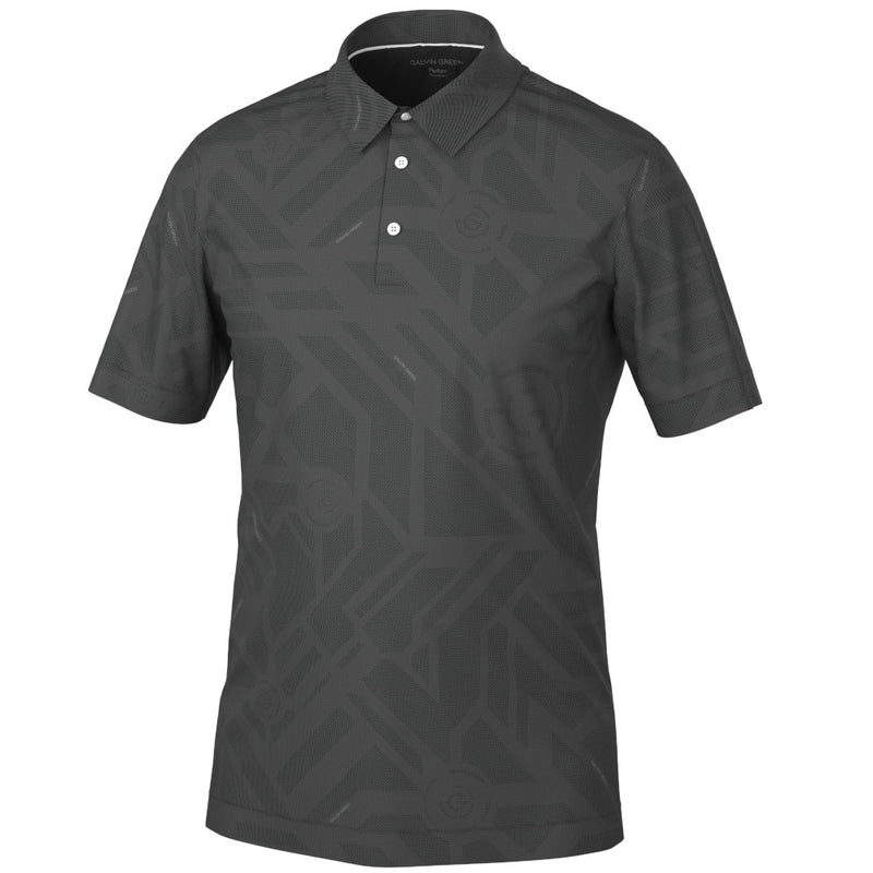 Galvin Green Maze Polo Shirt - Black