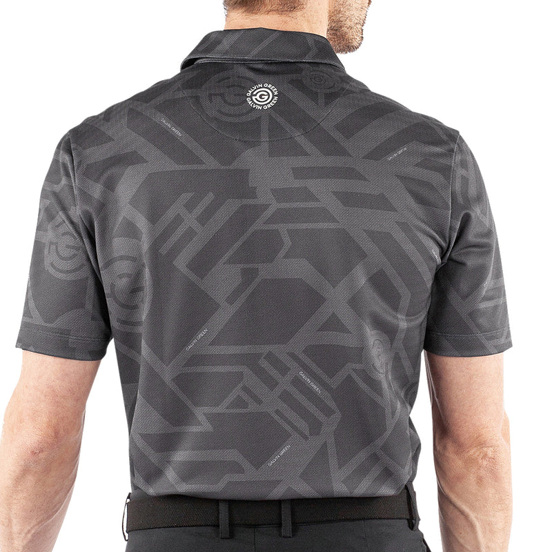 Galvin Green Maze Polo Shirt - Black