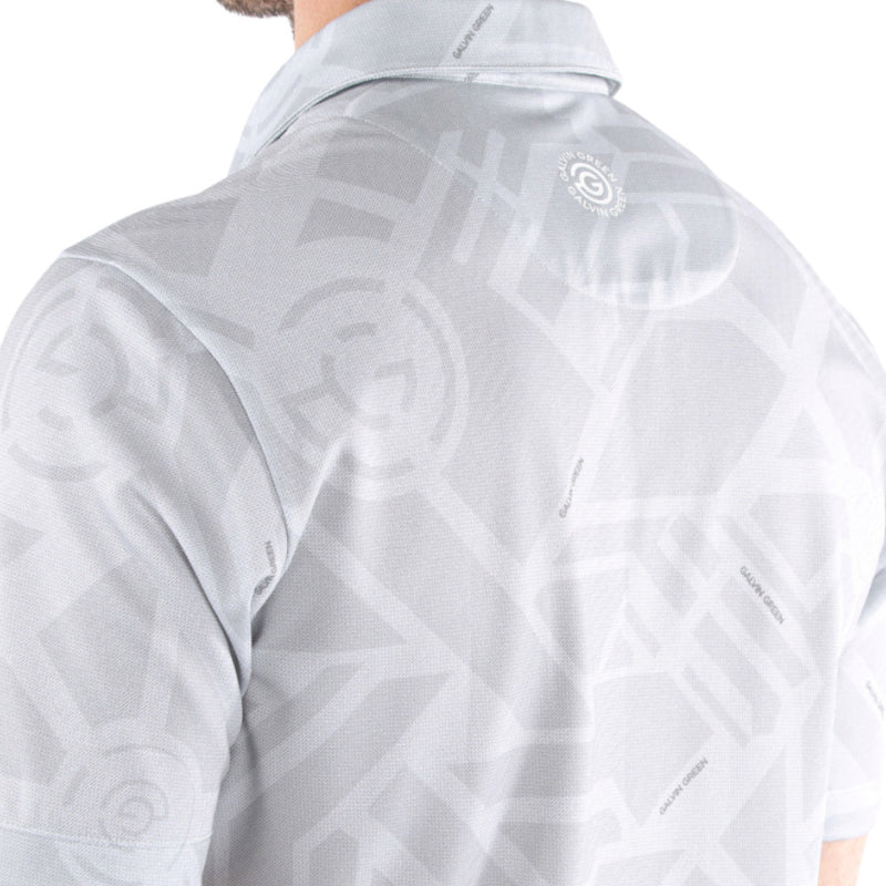 Galvin Green Maze Polo Shirt - Cool Grey