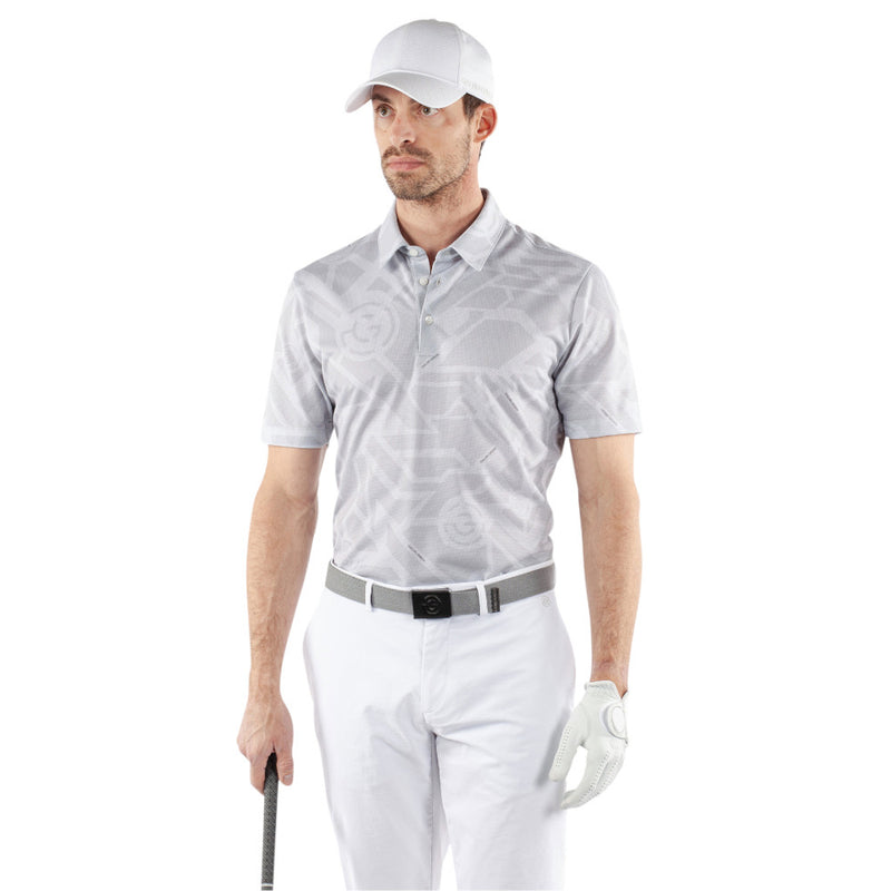 Galvin Green Maze Polo Shirt - Cool Grey