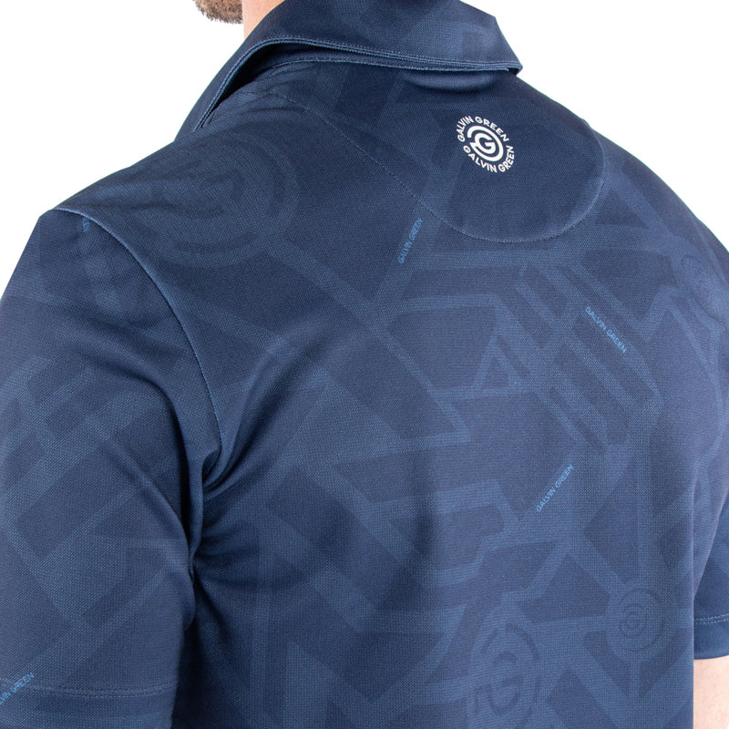 Galvin Green Maze Polo Shirt - Navy