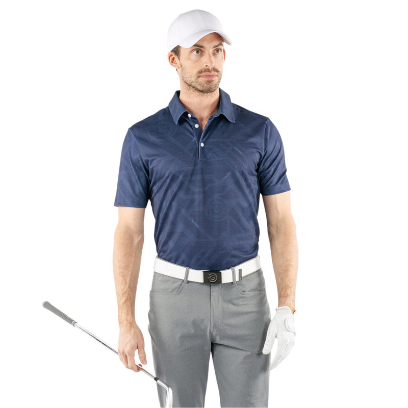 Galvin Green Maze Polo Shirt - Navy