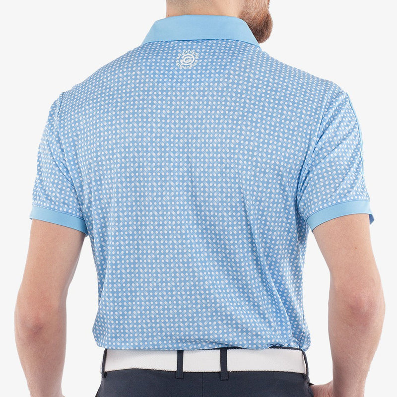 Galvin Green Melvin Polo Shirt - Alaskan Blue/White