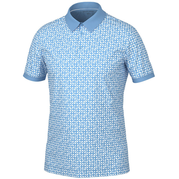 Galvin Green Melvin Polo Shirt - Alaskan Blue/White