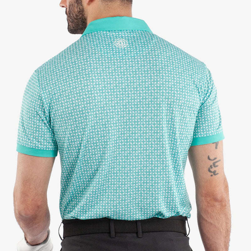 Galvin Green Melvin Polo Shirt - Atlantis Green/White