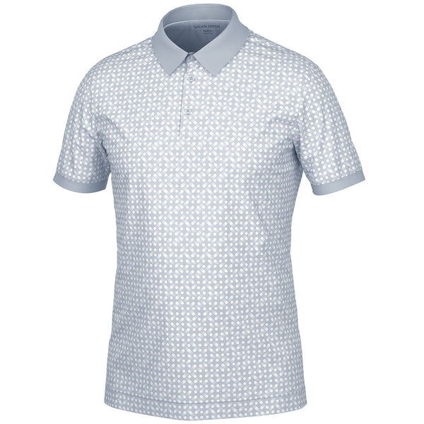 Galvin Green Melvin Polo Shirt - Cool Grey/White