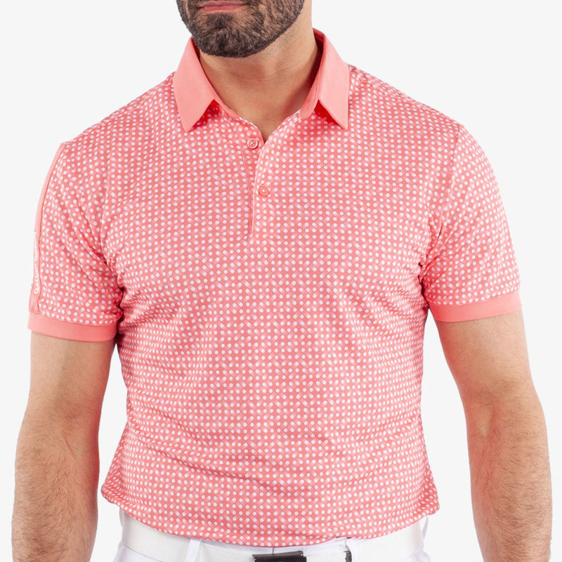 Galvin Green Melvin Polo Shirt - Coral/White