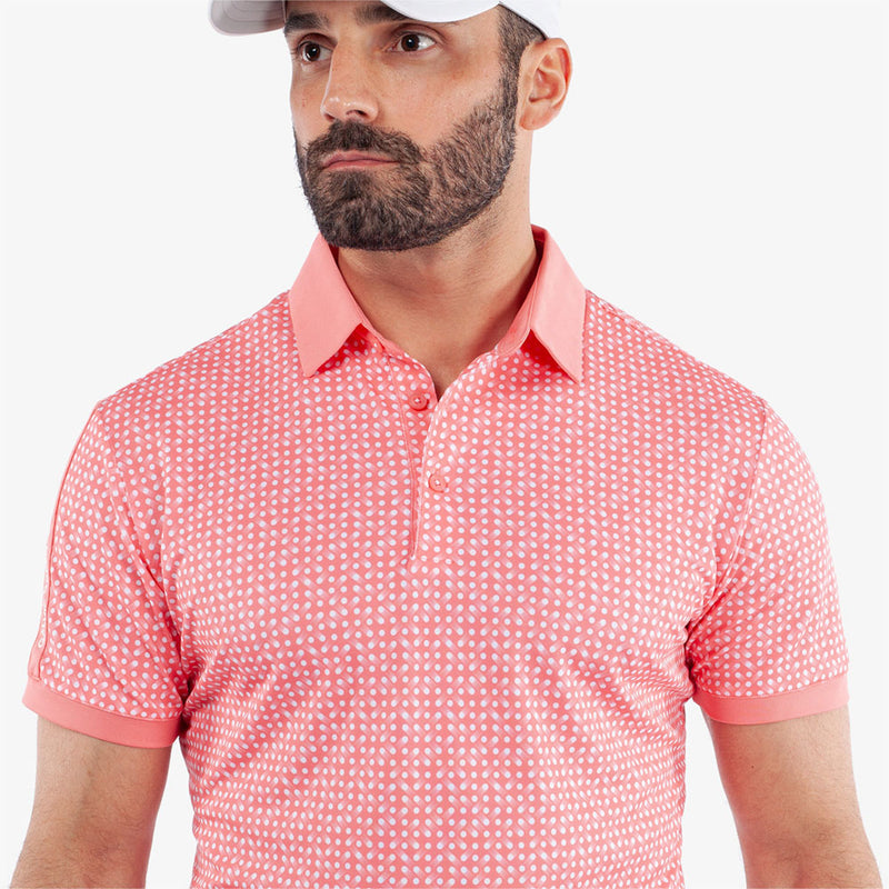 Galvin Green Melvin Polo Shirt - Coral/White