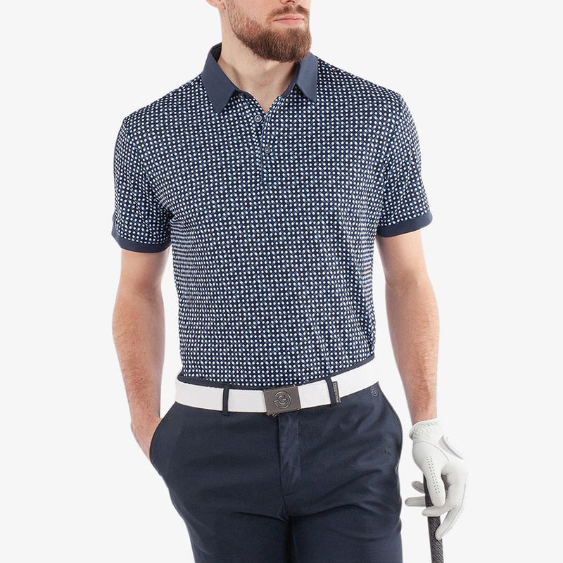 Galvin Green Melvin Polo Shirt - Navy/White