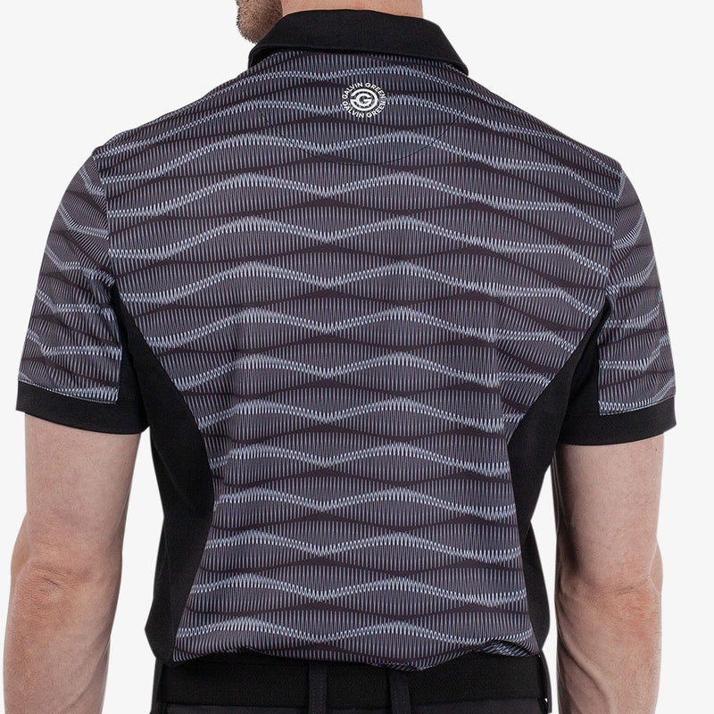 Galvin Green Merlin Polo Shirt - Black/Sharkskin