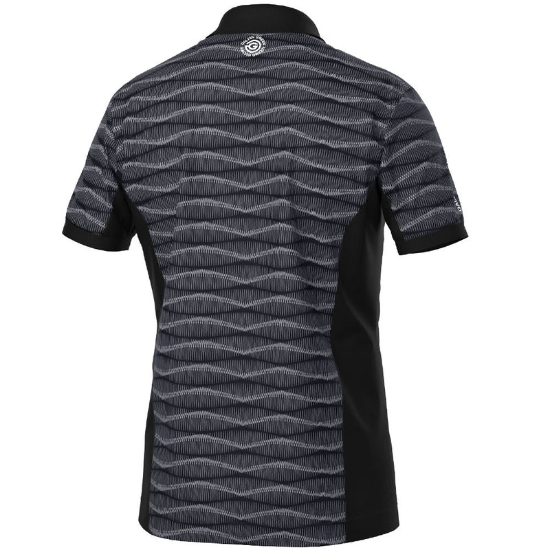 Galvin Green Merlin Polo Shirt - Black/Sharkskin