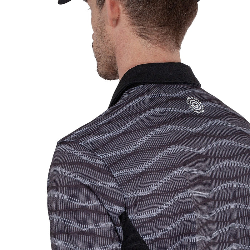 Galvin Green Merlin Polo Shirt - Black/Sharkskin