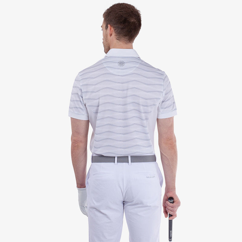 Galvin Green Merlin Polo Shirt - White/Cool Grey