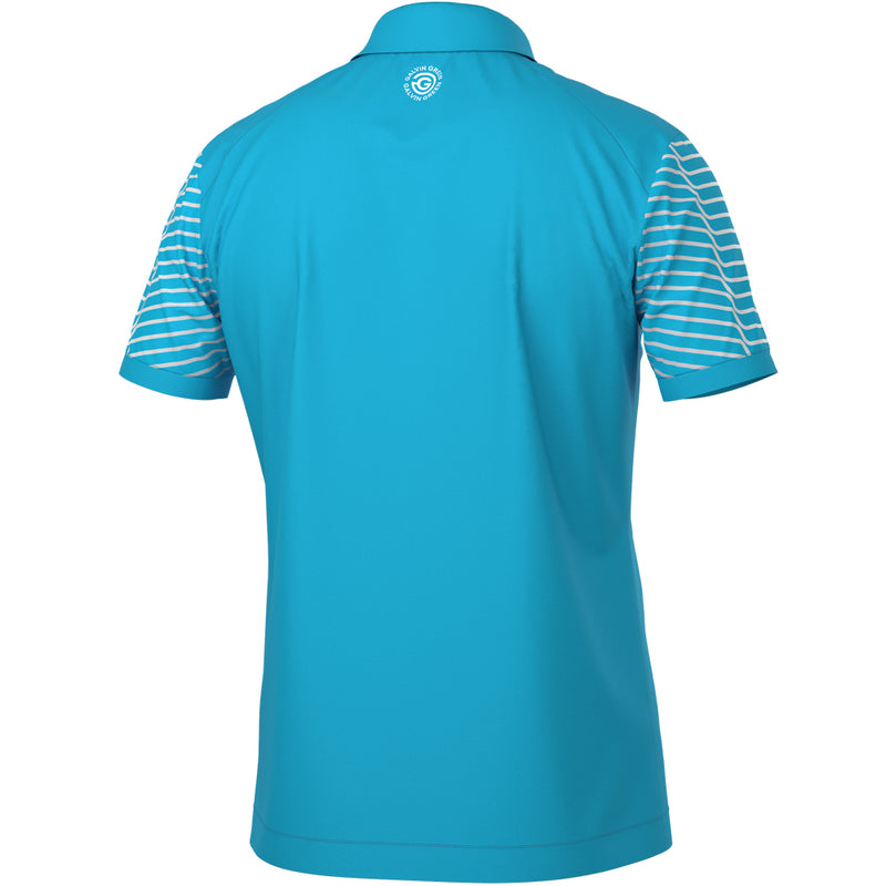 Galvin Green Milion Polo Shirt - Aqua/White